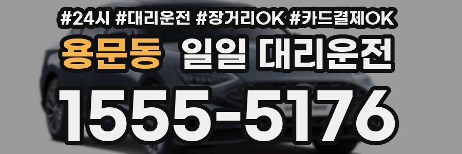 용문동 일일 대리운전