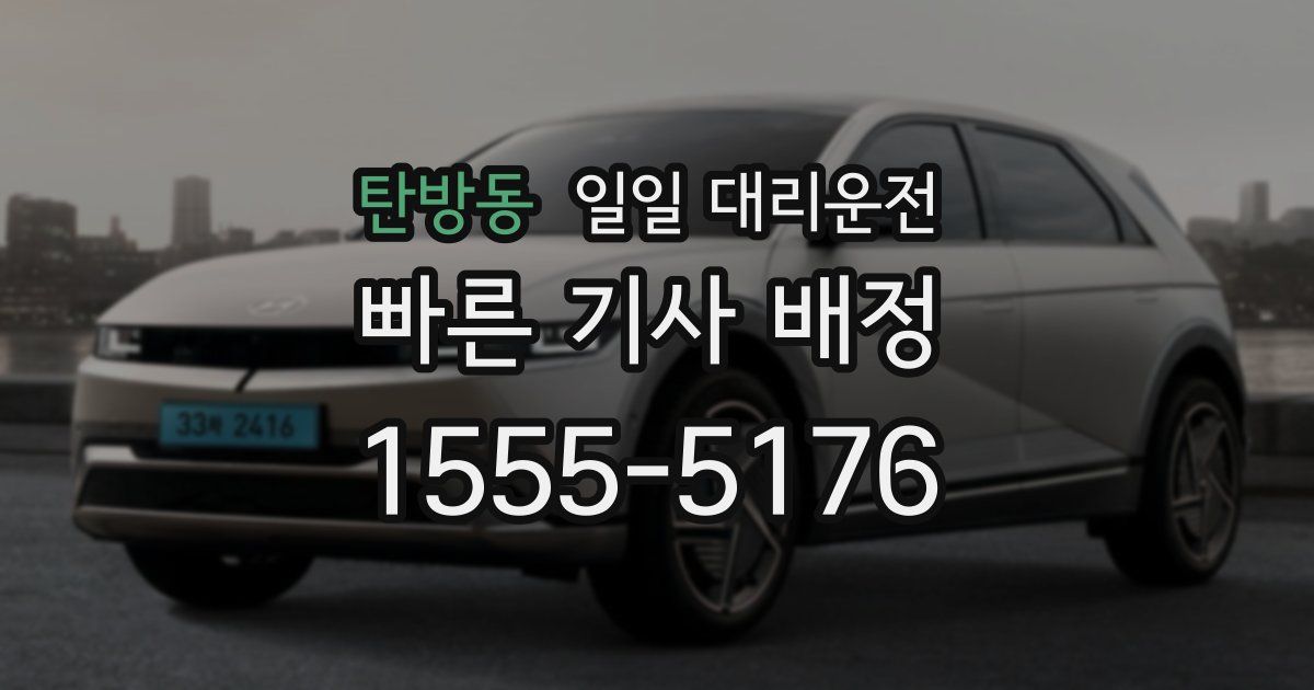 탄방동 일일 대리운전
