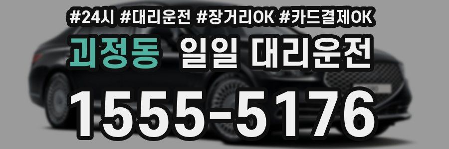 괴정동 일일 대리운전