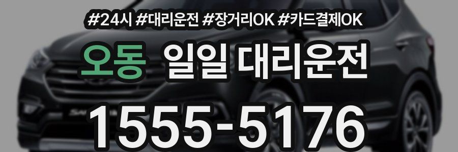 오동 일일 대리운전
