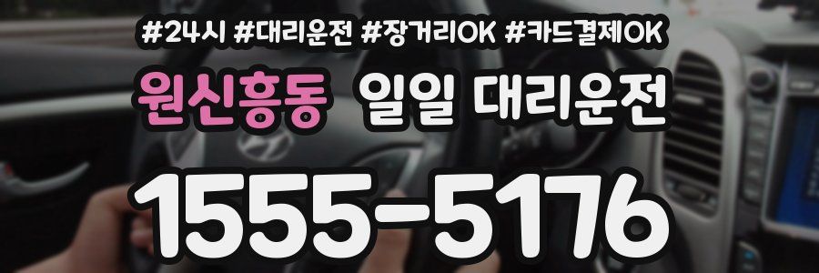 원신흥동 일일 대리운전