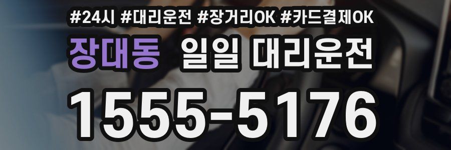 장대동 일일 대리운전