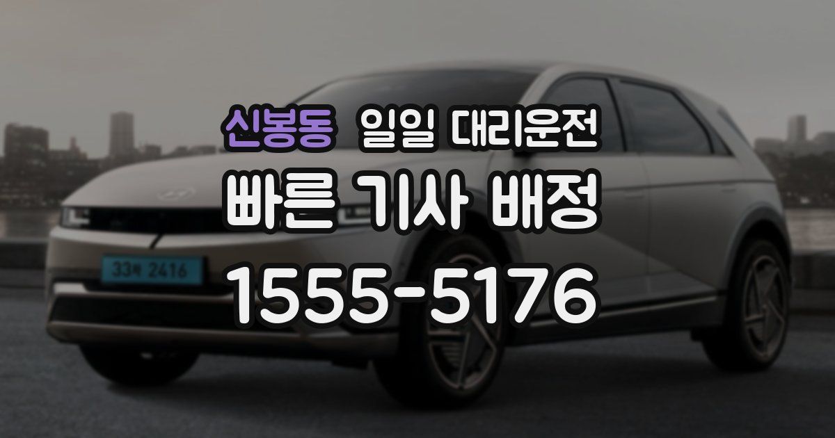 신봉동 일일 대리운전