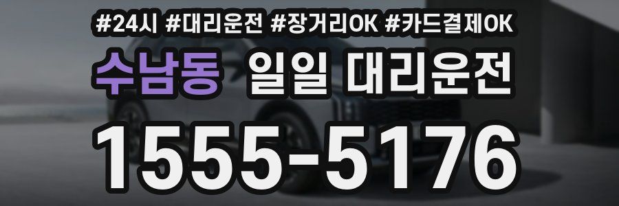 수남동 일일 대리운전
