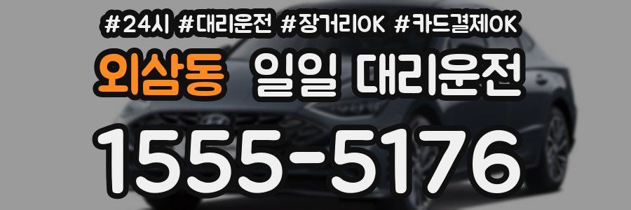 외삼동 일일 대리운전