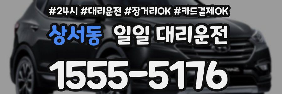 상서동 일일 대리운전