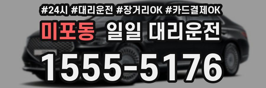 미포동 일일 대리운전