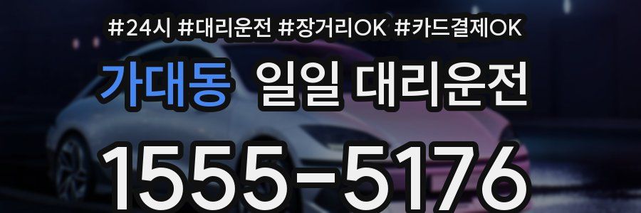 가대동 일일 대리운전