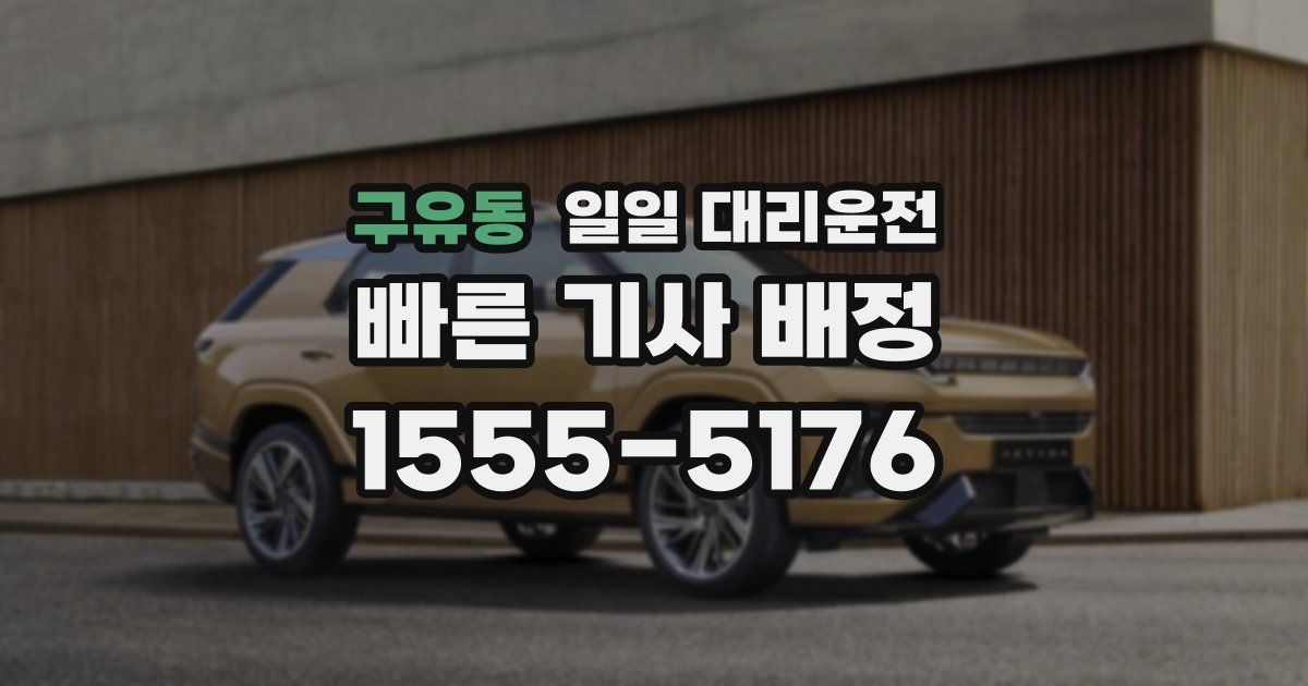 구유동 일일 대리운전