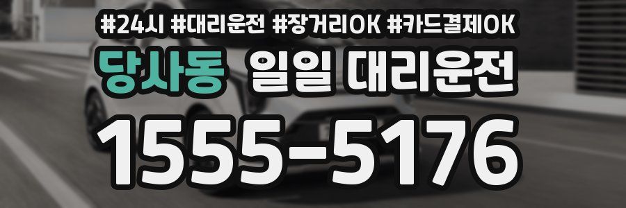 당사동 일일 대리운전