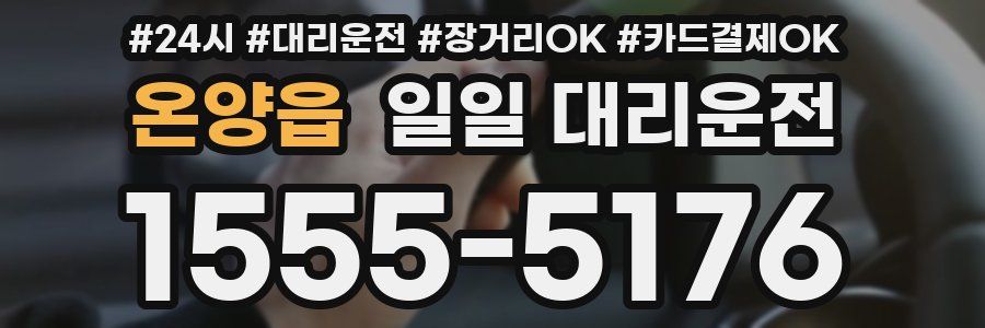 온양읍 일일 대리운전