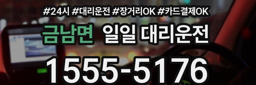 금남면 일일 대리운전