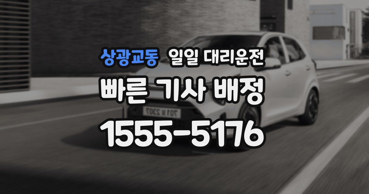 상광교동 일일 대리운전