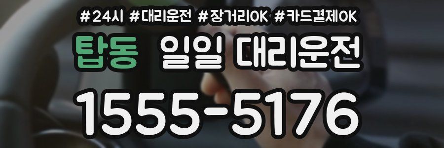 탑동 일일 대리운전