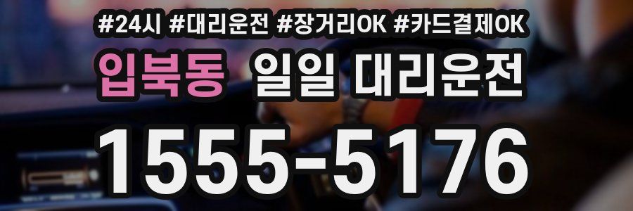 입북동 일일 대리운전