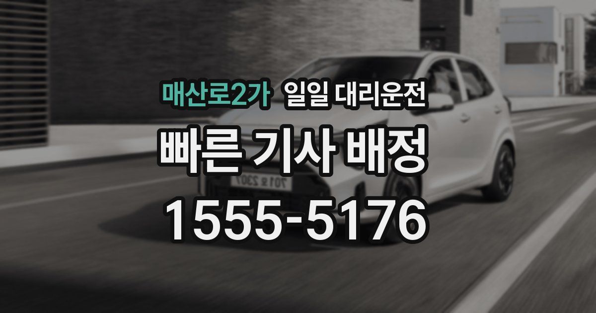 매산로2가 일일 대리운전