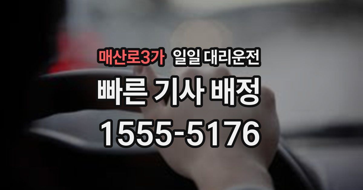 매산로3가 일일 대리운전