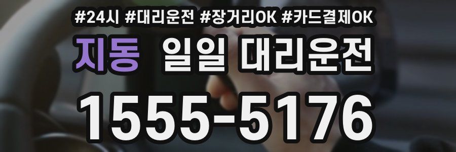 지동 일일 대리운전
