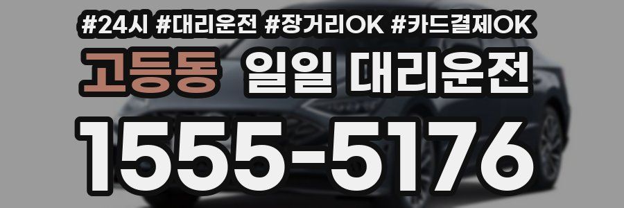 고등동 일일 대리운전