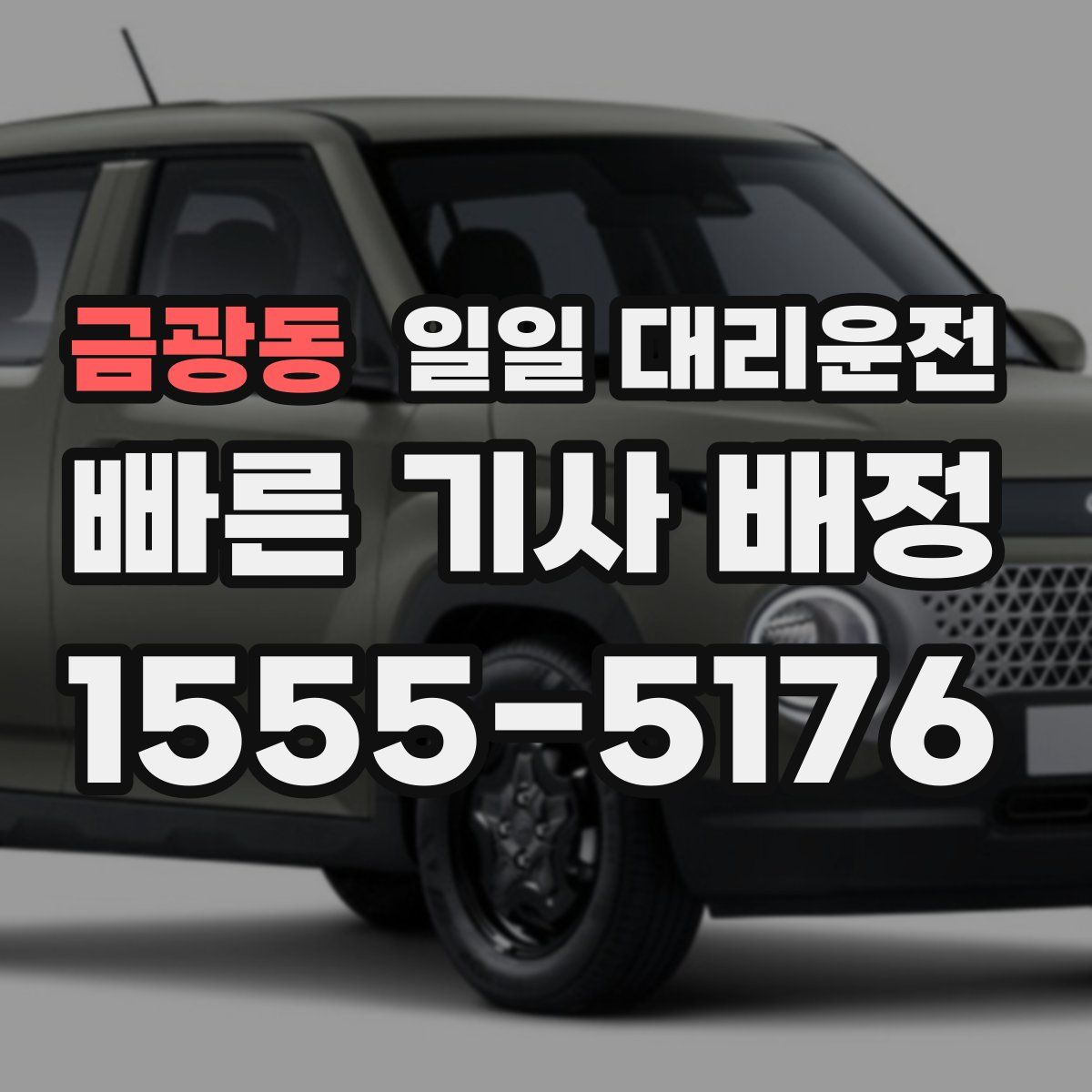 금광동 일일 대리운전