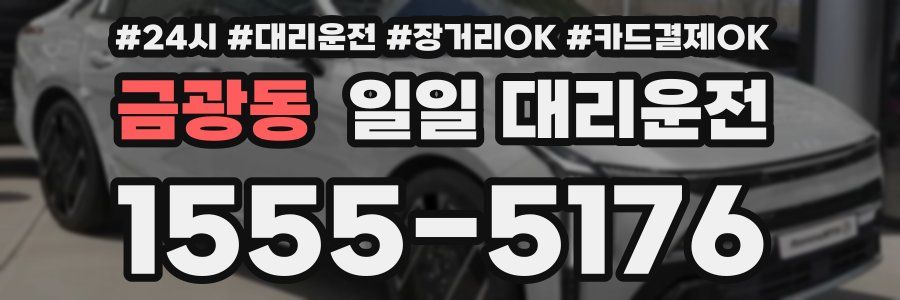 금광동 일일 대리운전