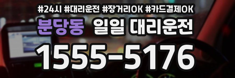 분당동 일일 대리운전