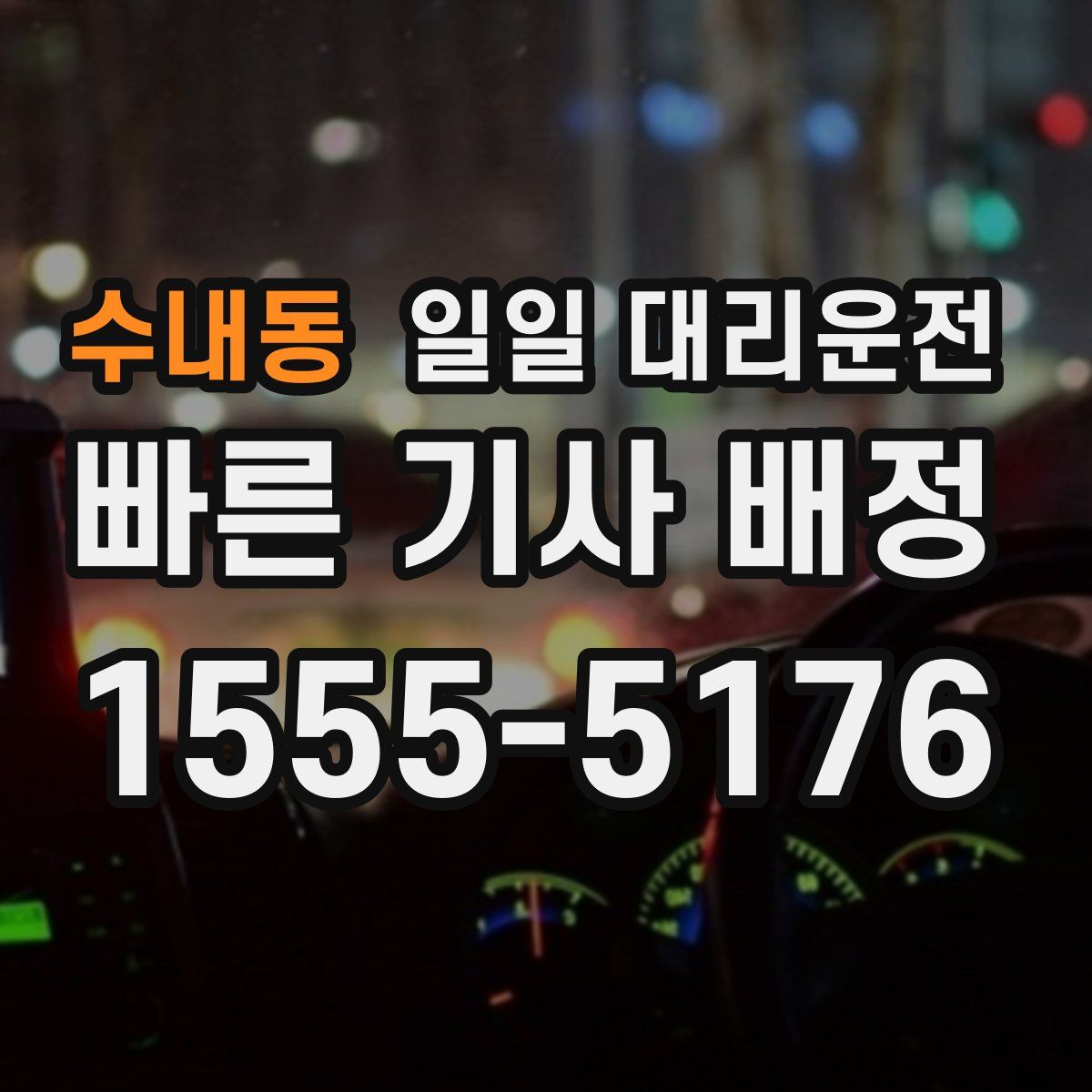 수내동 일일 대리운전