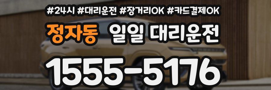 정자동 일일 대리운전