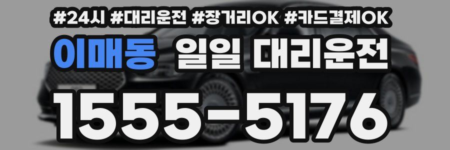 이매동 일일 대리운전