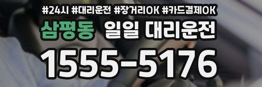 삼평동 일일 대리운전