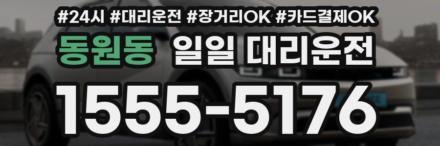 동원동 일일 대리운전
