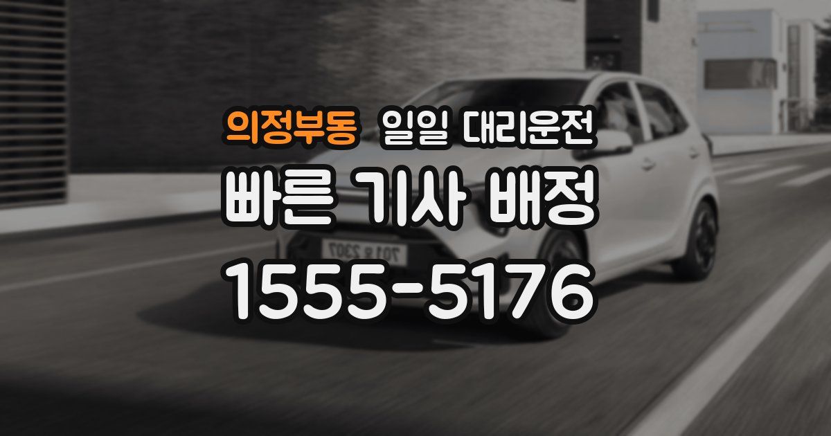 의정부동 일일 대리운전