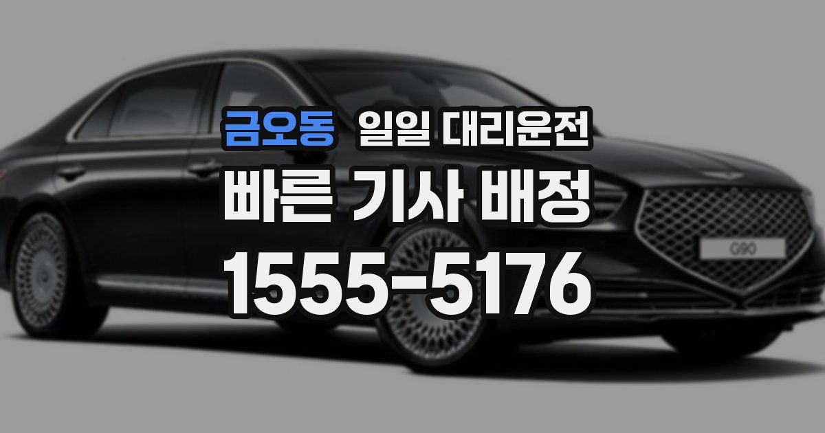 금오동 일일 대리운전