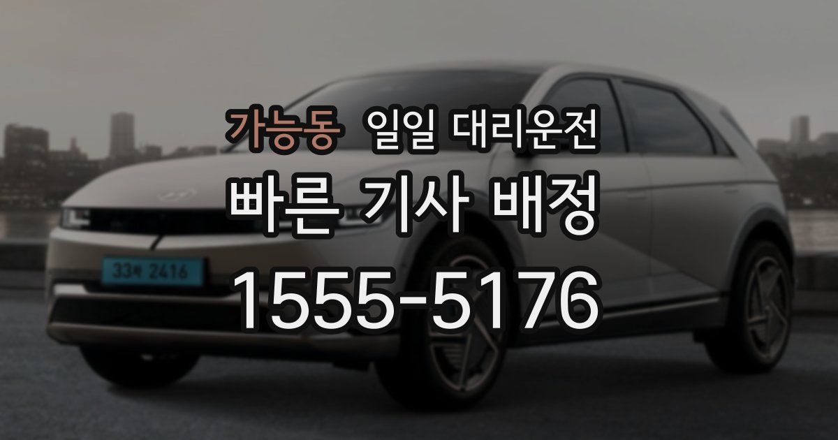 가능동 일일 대리운전