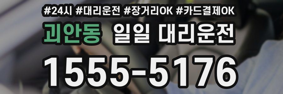 괴안동 일일 대리운전