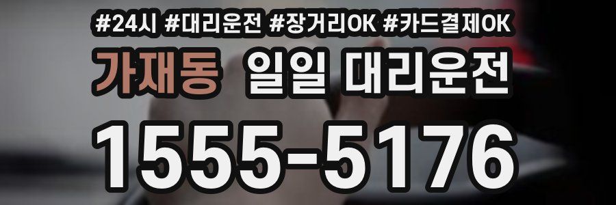 가재동 일일 대리운전