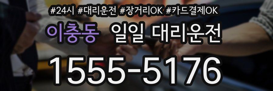 이충동 일일 대리운전