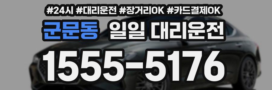 군문동 일일 대리운전