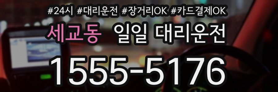 세교동 일일 대리운전