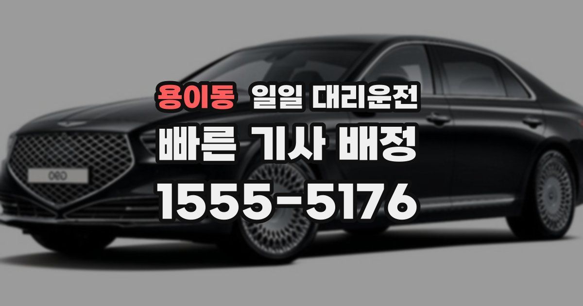 용이동 일일 대리운전