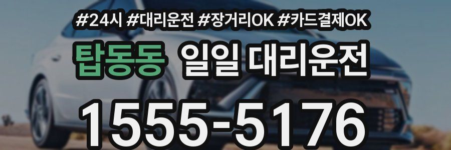 탑동동 일일 대리운전