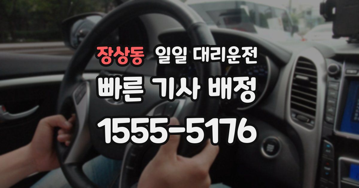 장상동 일일 대리운전