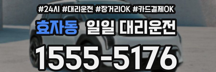 효자동 일일 대리운전