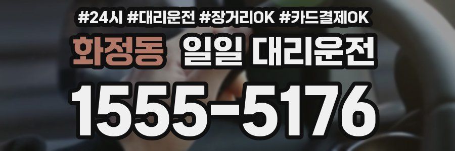 화정동 일일 대리운전
