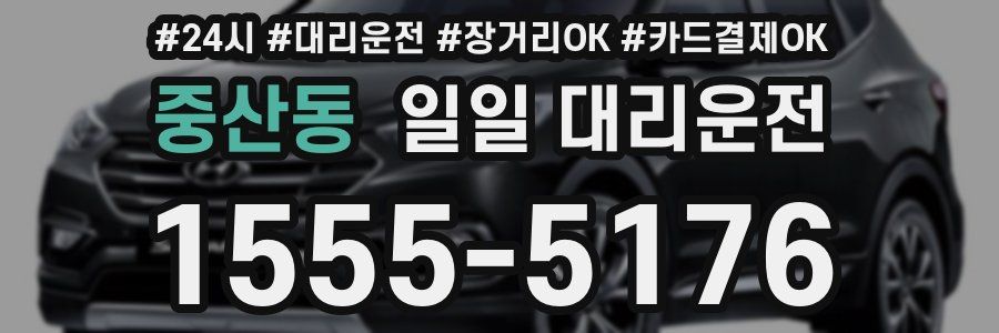 중산동 일일 대리운전