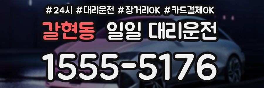갈현동 일일 대리운전