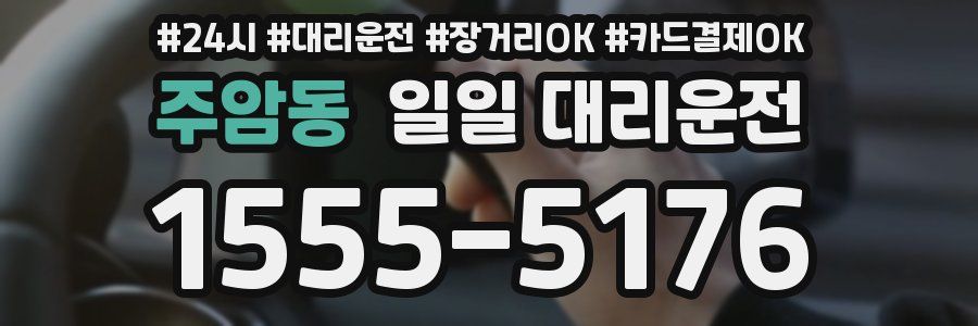주암동 일일 대리운전
