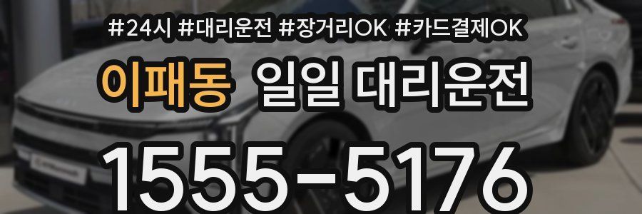 이패동 일일 대리운전