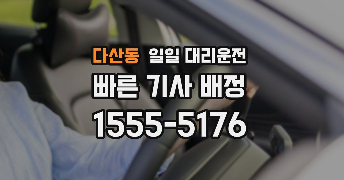 다산동 일일 대리운전