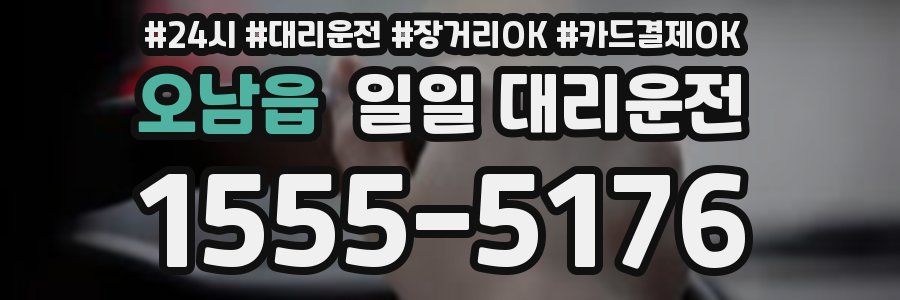 오남읍 일일 대리운전